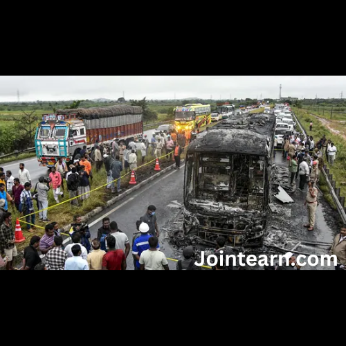 Kurnool Bus Fire: Viral Video Shows Biker at Petrol Pump Before Fatal Crash, Police Probe Underway