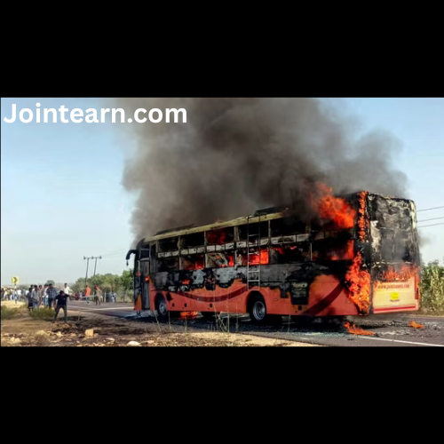 Tragic Bus Fire on Jaisalmer-Jodhpur Highway Claims 20 Lives, 16 Critically Injured