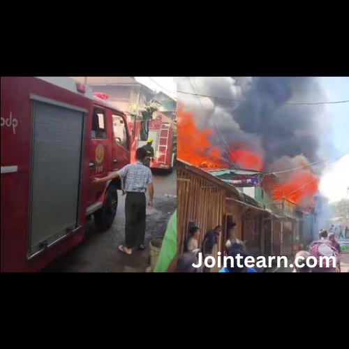 Myanmar Firefighters Assist Indian Counterparts to Contain Blaze in Manipur’s Moreh