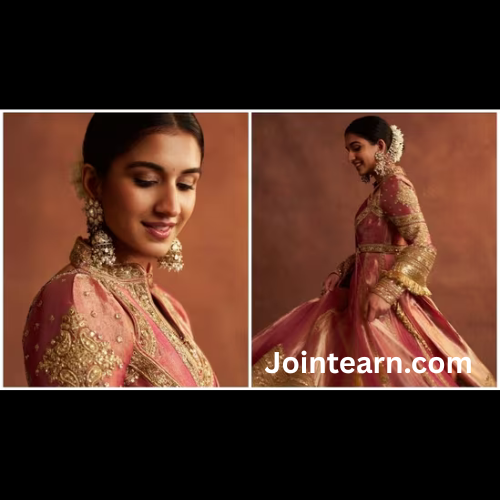 Radhika Merchant Stuns in Pink-Gold Abu Jani Sandeep Khosla at Reliance Diwali Party