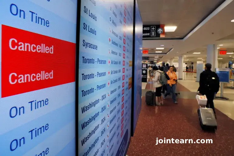 Thousands of US Flights Cancelled and Delayed as Government Shutdown Enters 40th Day