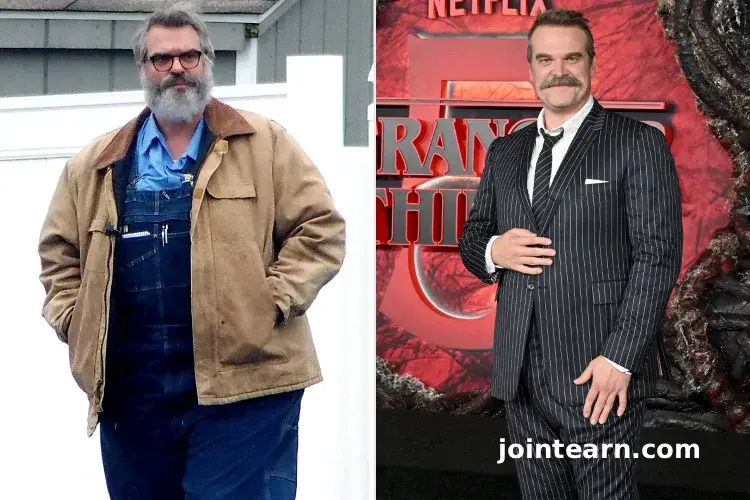 David Harbour Transforms Completely for Evil Genius, Portraying Brian Douglas Wells in Courteney Cox’s True-Crime Biopic