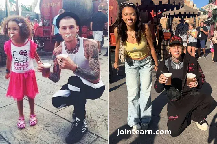 Machine Gun Kelly Recreates Harry Potter Butterbeer Photo with Daughter 11 Years Later