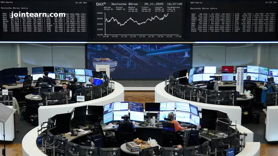 European Shares Slide Amid Tech Rout, Fed Policy Concerns, and Defence Stock Decline