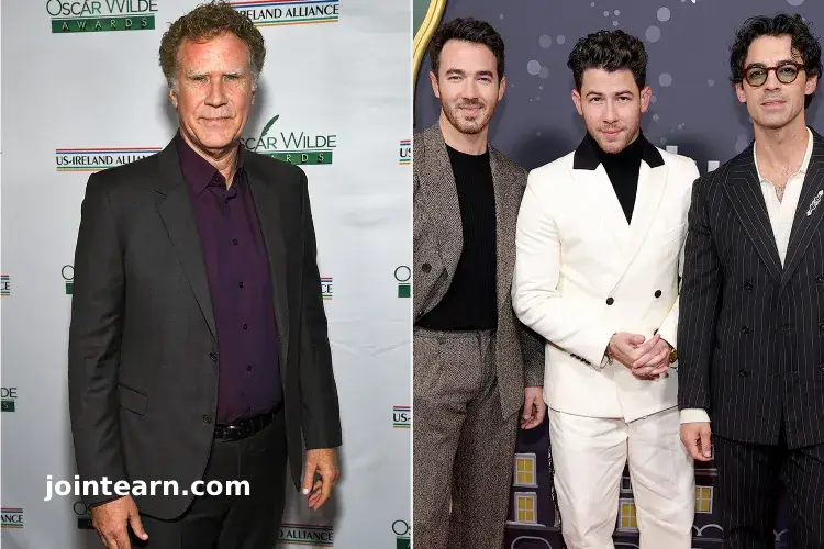 Will Ferrell Makes Hilarious Cameo with Wife Viveca Paulin and Three Sons in A Very Jonas Christmas