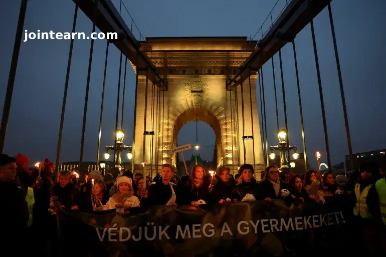 Tens of Thousands Protest in Budapest Demanding Viktor Orban’s Resignation Over Child Abuse Scandals