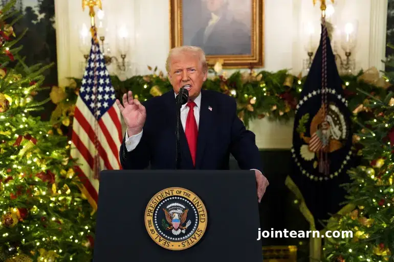 Trump Touts Achievements, Attacks Immigrants in White House Address While Avoiding Venezuela Crisis