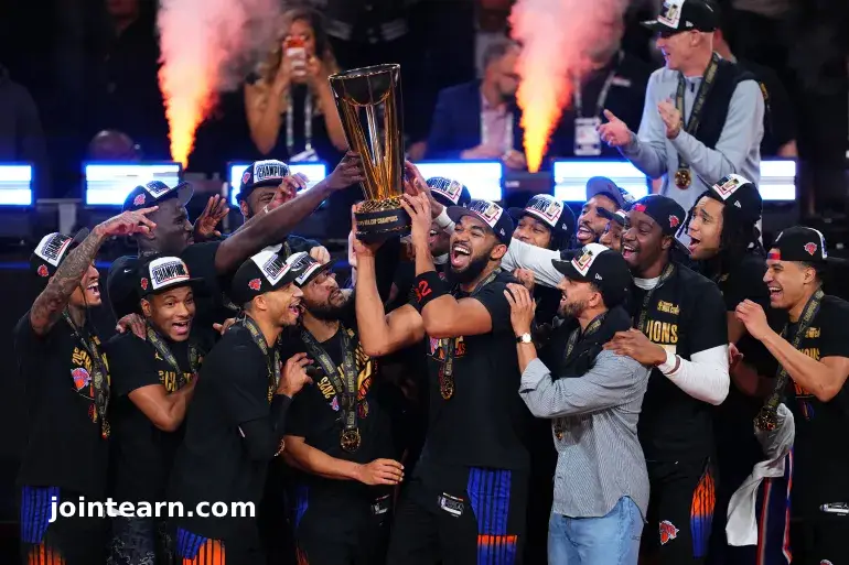 Knicks Rally to Beat Spurs, End 52-Year Trophy Drought in NBA Cup Final