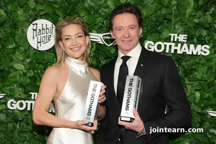 Kate Hudson and Hugh Jackman Share Lessons Learned from Each Other at 2025 Gotham Awards