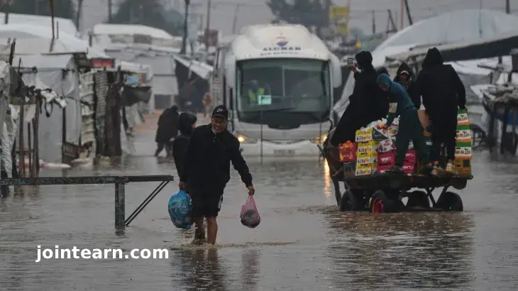 Baby Dies from Exposure in Gaza Amid Storm Byron and Humanitarian Shortages