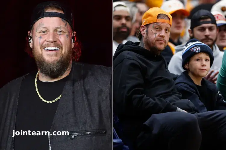 Jelly Roll Enjoys Rare Father-Son Outing with Son Noah Buddy at College Basketball Game