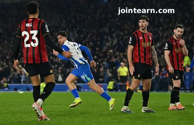 Brighton’s Charalampos Kostoulas Scores Stunning Late Equaliser Against Bournemouth