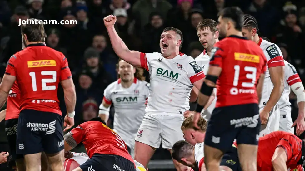 Ulster Thump Munster to Move Second in United Rugby Championship