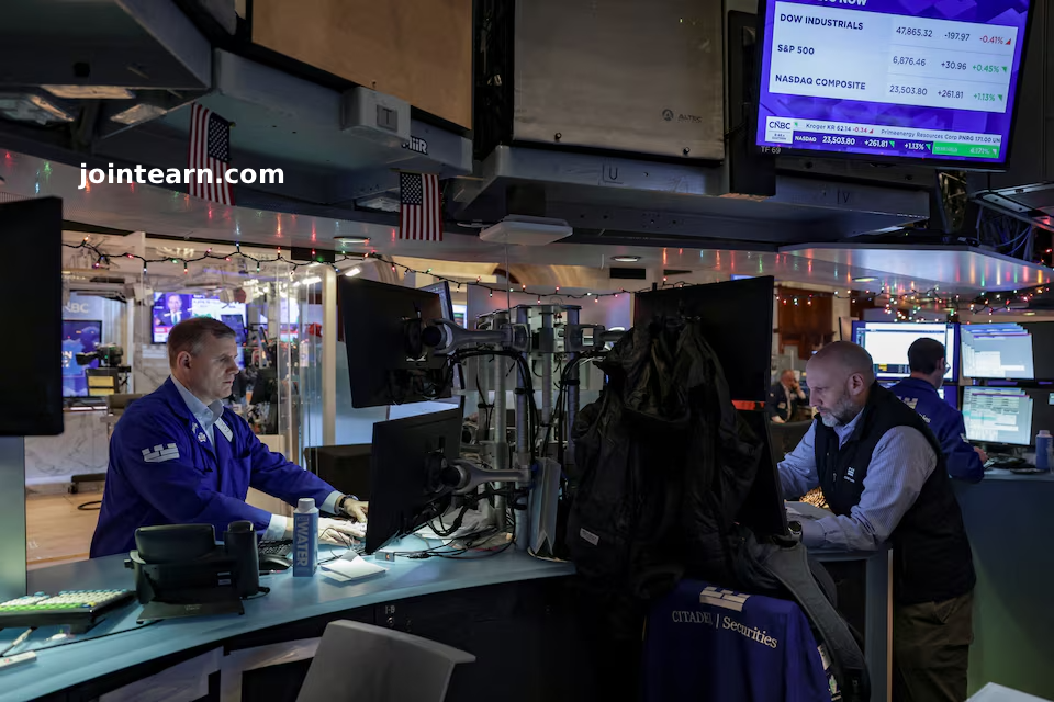 Dow Climbs on First Day of 2026 Despite Absence of Santa Claus Rally