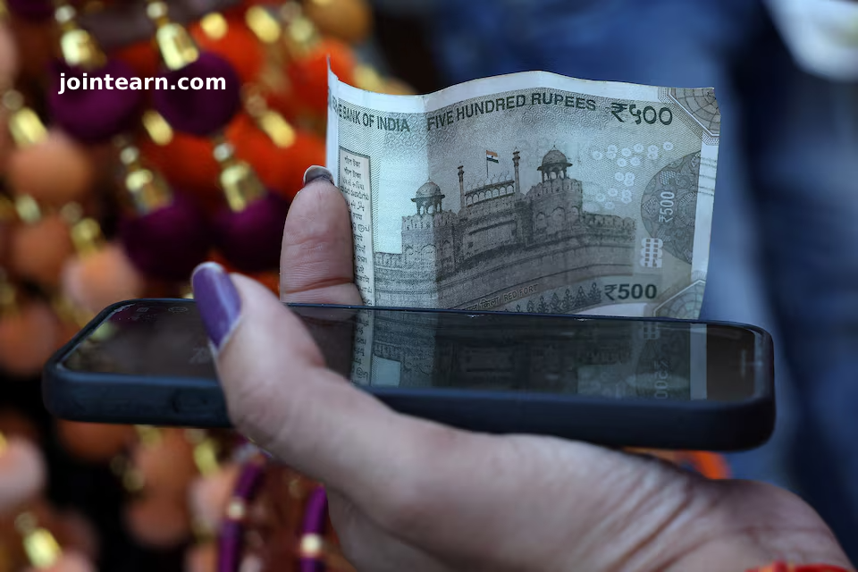 Indian Rupee Ends Marginally Lower Amid Corporate Dollar Demand and RBI Intervention