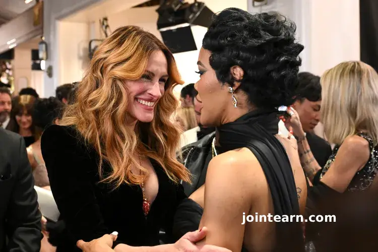 Teyana Taylor Gets Emotional Meeting Julia Roberts at the 2026 Golden Globes