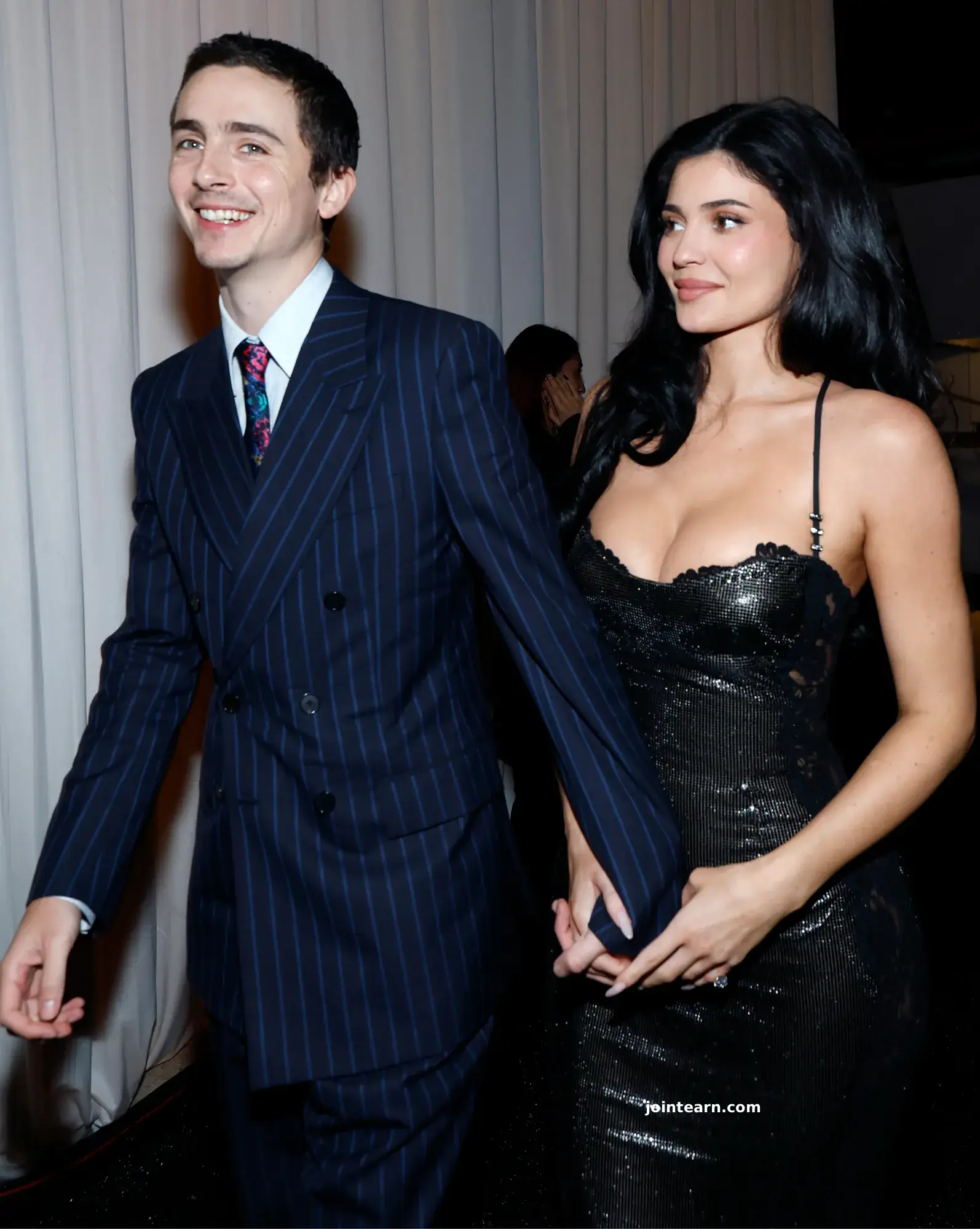 Kylie Jenner Stuns in Plunging Versace Gown as She Supports Timothée Chalamet at Critics Choice Awards 2026