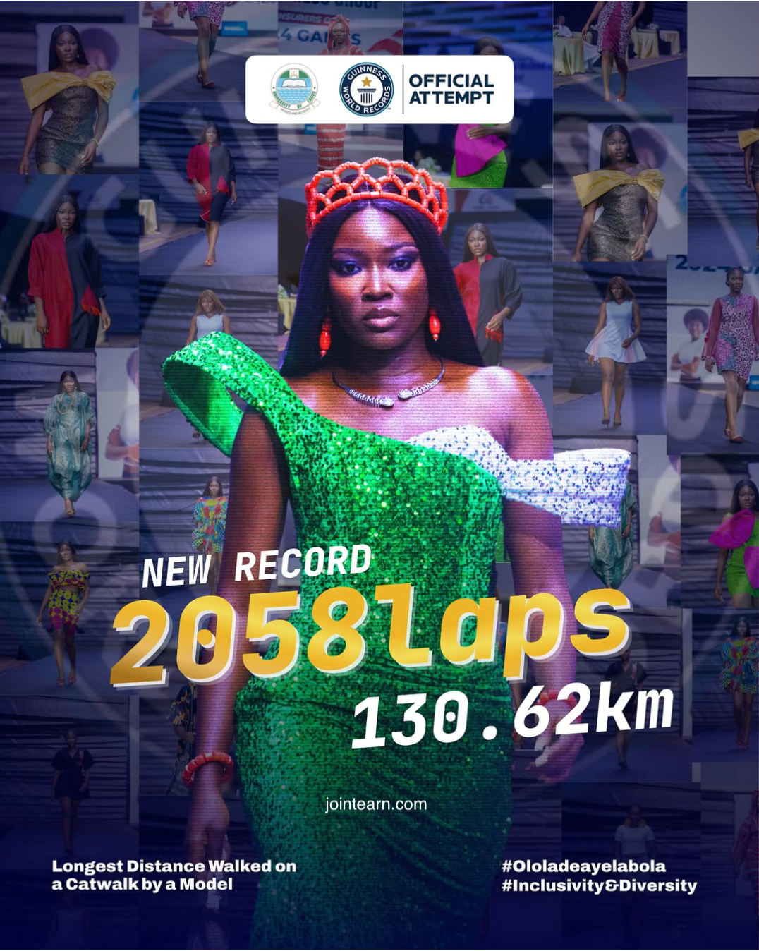 UNILAG Student Completes 130km Catwalk, Awaits Guinness World Record Confirmation