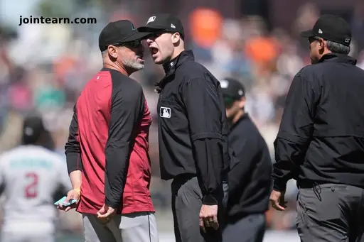 Torey Lovullo Ejected, Then Ejects Entire Umpiring Crew During Diamondbacks vs Giants Game