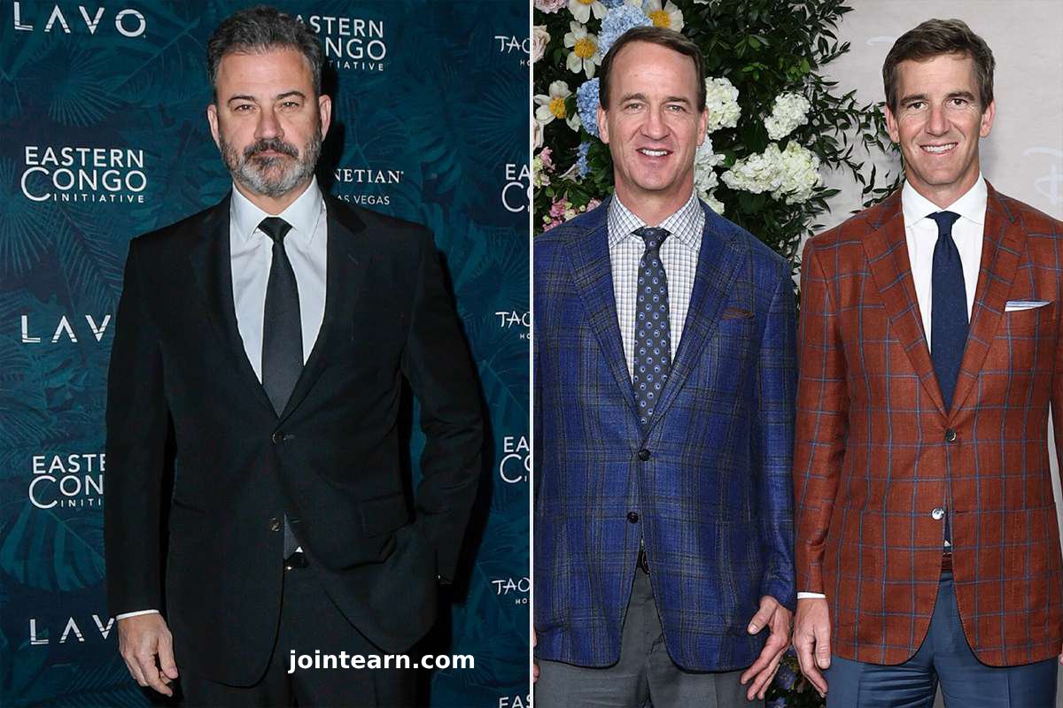 Jimmy Kimmel Roasts Peyton and Eli Manning’s Musical Number at 2025 Disney Upfront, Comparing Them to Menendez Brothers